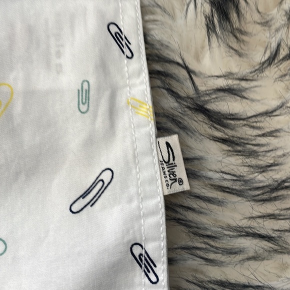 Silver Boys Short Sleeve Button Down Shirt NWT. Size 12-14 - Picture 6 of 7